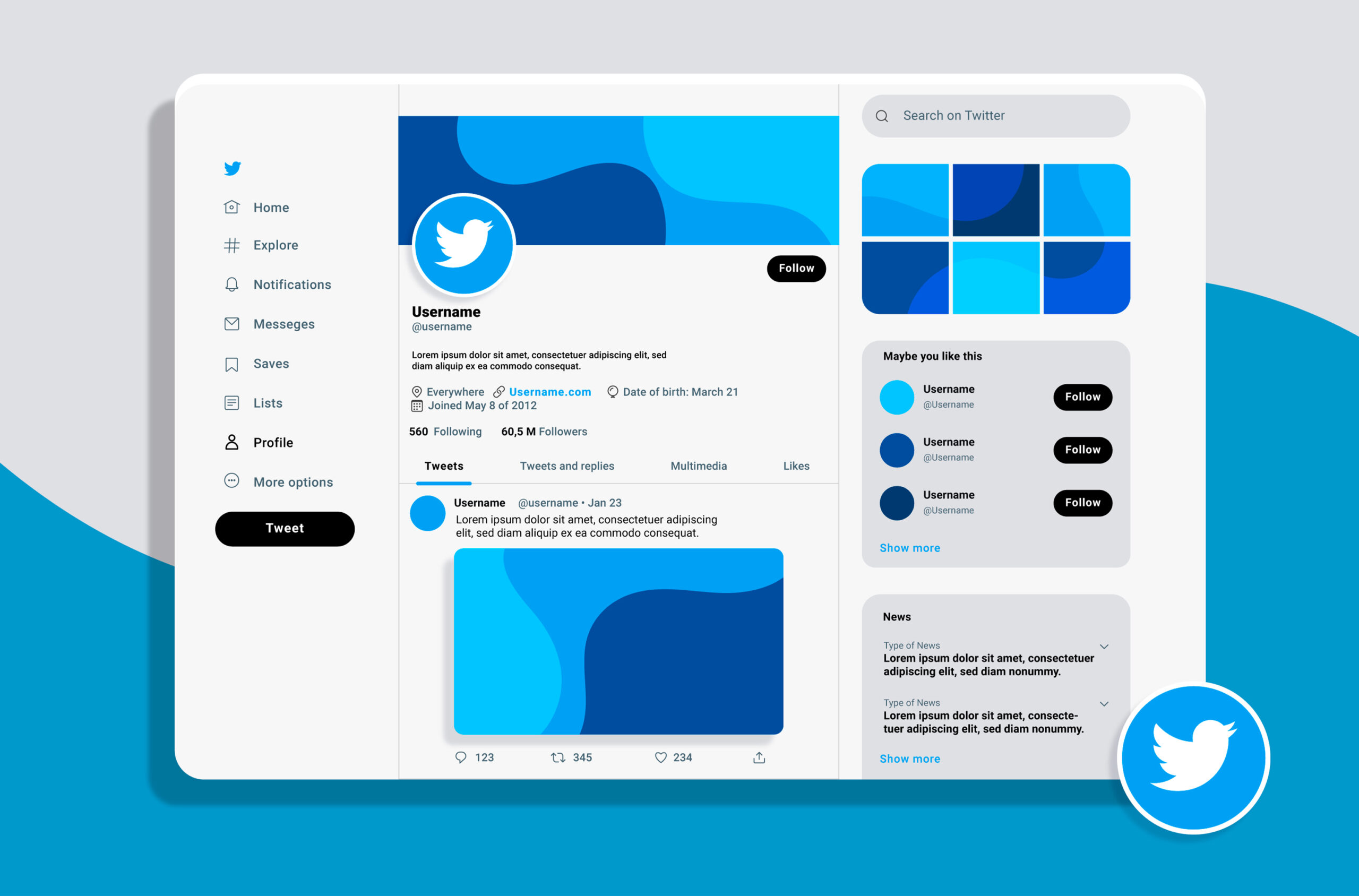 Twitter Design